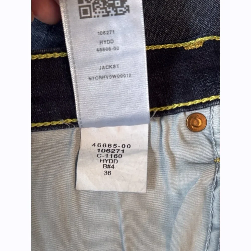 True Religion World Tour Men’s Jack Super Skinny Jean Sz 33x32 Distressed